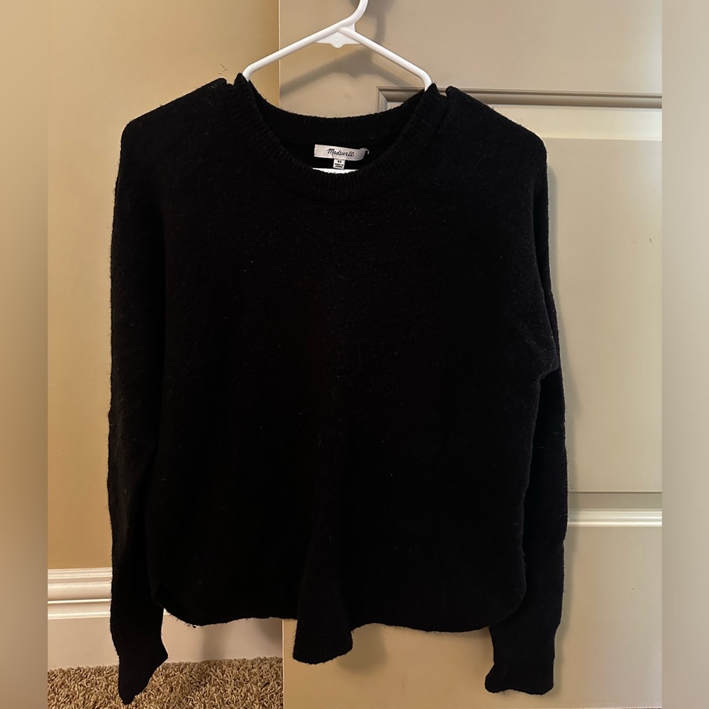 Madewell Black Scoop Neck Sweater